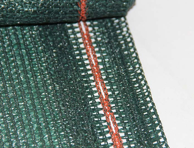 Dark green shade net