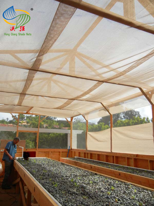 BEIGE NET FOR GREENHOUSE